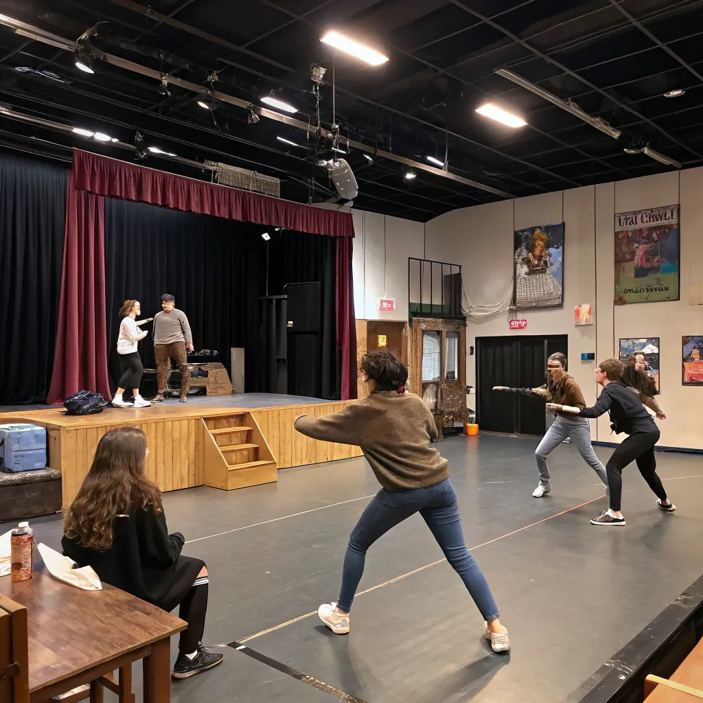 Advanced drama class at MELENTHIX